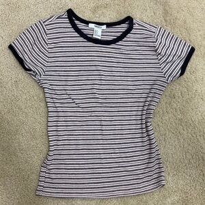 Forever 21 Striped shirt pink